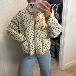Floral Print Women's Quilted Boutique Jacket